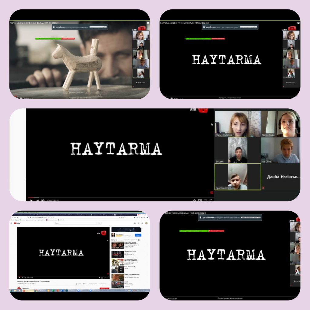 Deportation of Crimean Tatars. Watching the movie  "Haytarma"