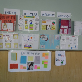 End of the year memory lapbook