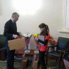 Рибачук Маргарита - переможець обласного конкурсу "Національний банк - банк майбутнього"