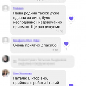 Слова вдячності від батьків)
