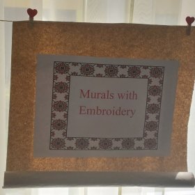 Murals with vyshyvankas