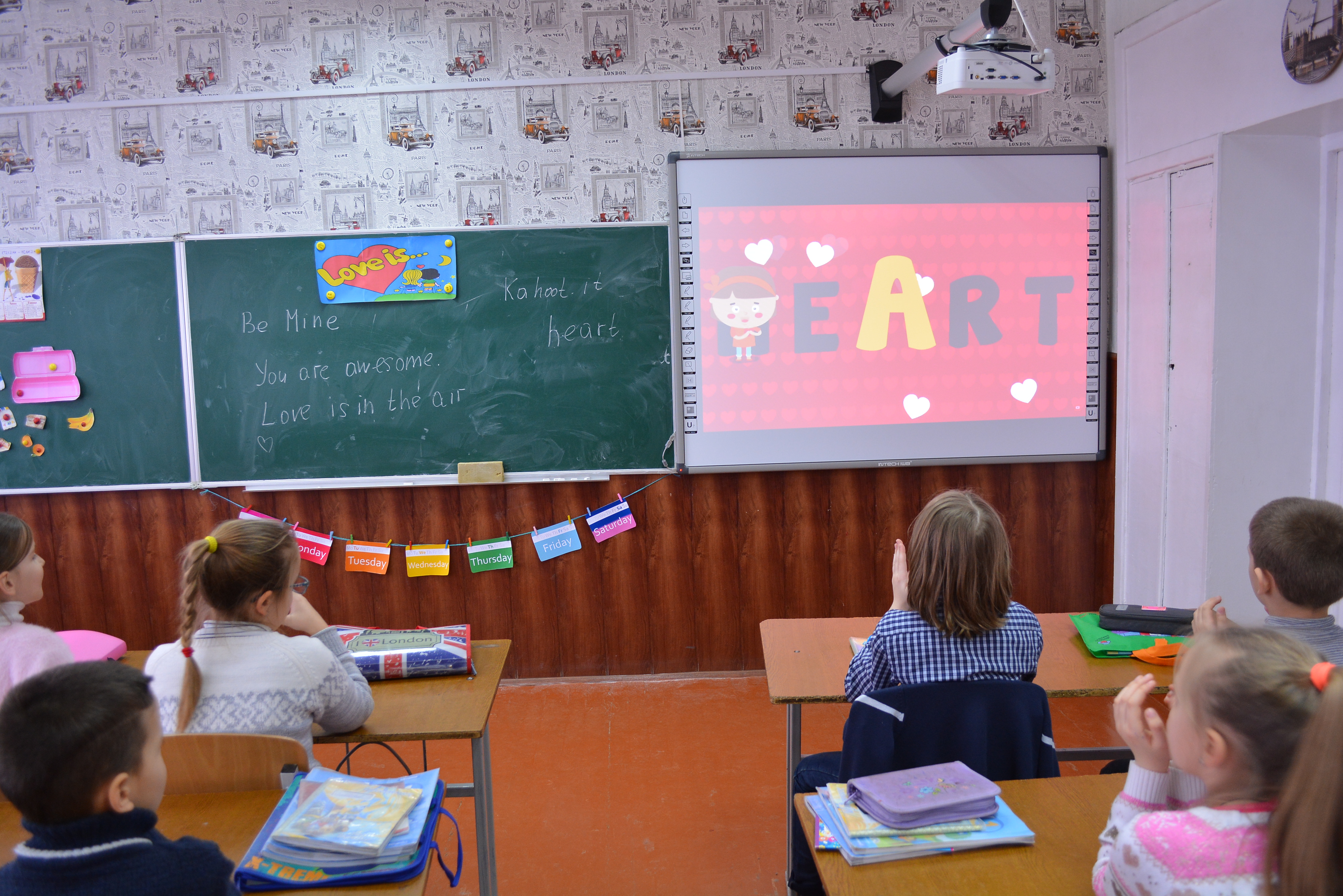 St. Valentine`s Day. Colouring paper.