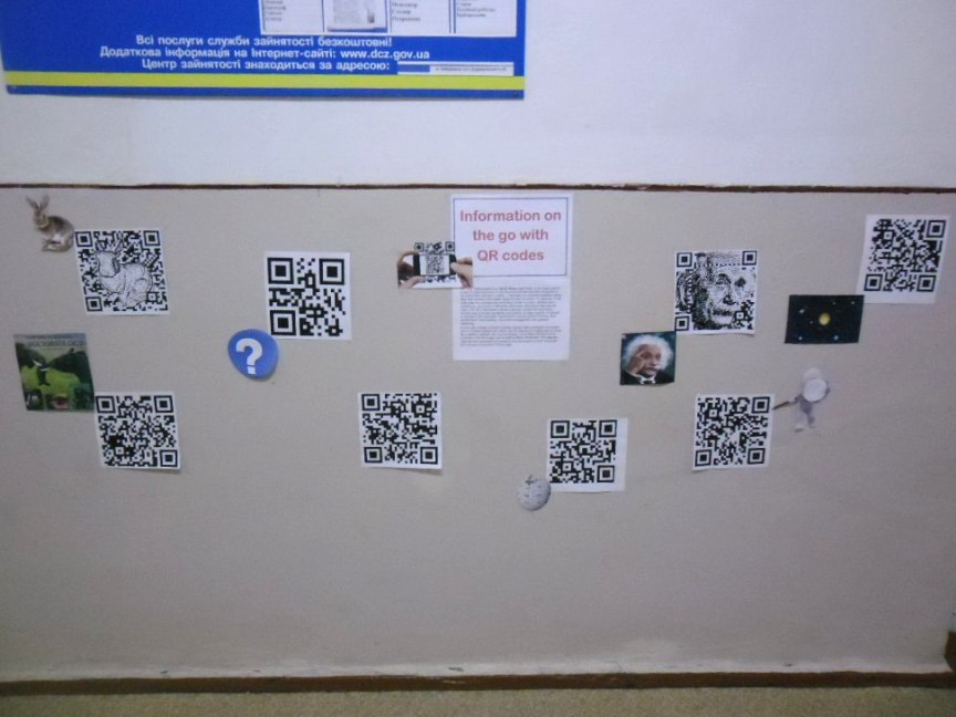 "Information on the Go with QR codes"