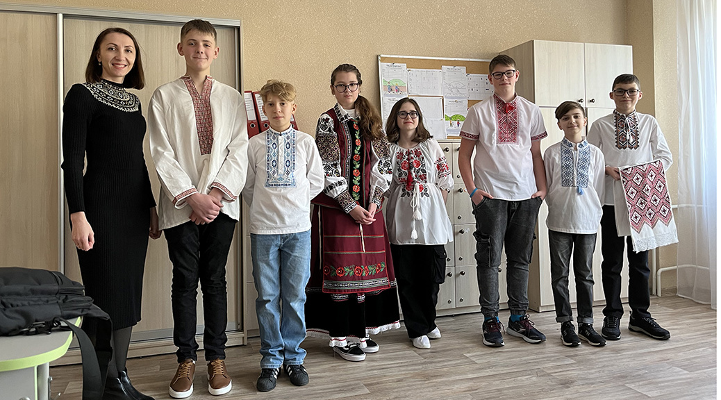 Project about Ukrainian national clothes. Khmelnytskyi region.